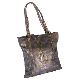 Christian audigier faux snake skin shoulder bag (b68)